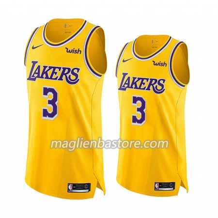 Maglia NBA Los Angeles Lakers Anthony Davis 3 Nike 2019-20 Icon Edition Swingman - Uomo